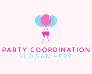 Party Ribbon Balloons logo design