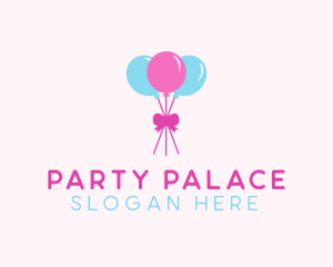 Party Ribbon Balloons logo design