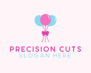 Party Ribbon Balloons logo design