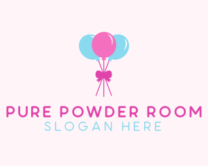 Party Ribbon Balloons logo design