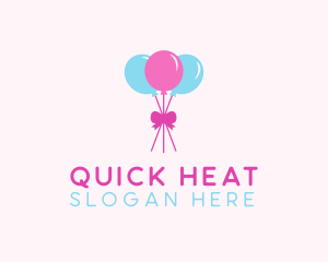 Party Ribbon Balloons logo design