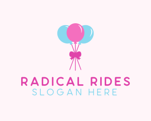 Party Ribbon Balloons logo design