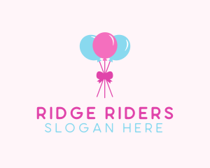 Party Ribbon Balloons logo design