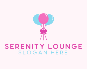 Party Ribbon Balloons logo design