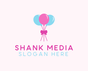 Party Ribbon Balloons logo design