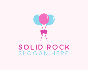 Party Ribbon Balloons logo design