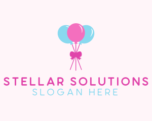 Party Ribbon Balloons logo design