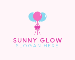 Party Ribbon Balloons logo design