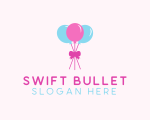 Party Ribbon Balloons logo design