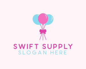 Party Ribbon Balloons logo design