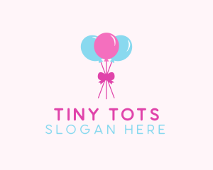 Party Ribbon Balloons logo design