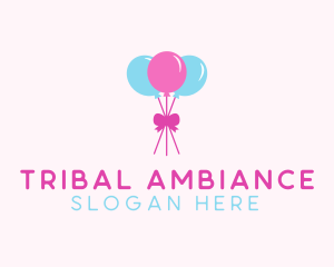 Party Ribbon Balloons logo design