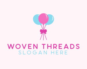 Party Ribbon Balloons logo design