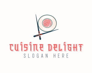 Japanese Dining Sushi  logo design