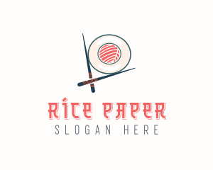 Japanese Dining Sushi  logo design