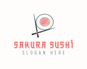 Japanese Dining Sushi  logo design