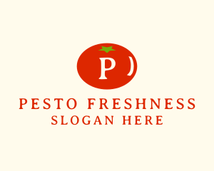 Fresh Tomato Fruit Logo