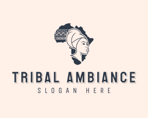 Tribal Woman Hairdresser logo design