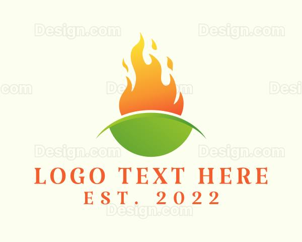 Eco Fire Energy Fuel Logo