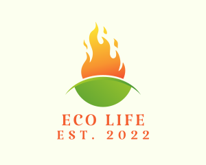 Eco Fire Energy Fuel logo design