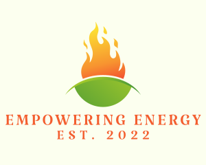 Eco Fire Energy Fuel logo design