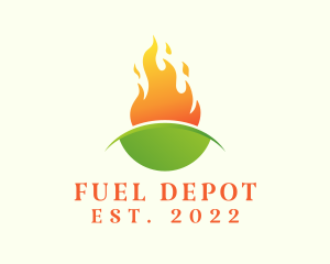 Eco Fire Energy Fuel logo design