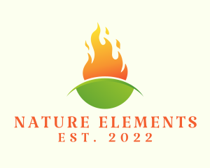 Eco Fire Energy Fuel logo design