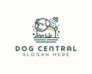 Pet Puppy Grooming logo design