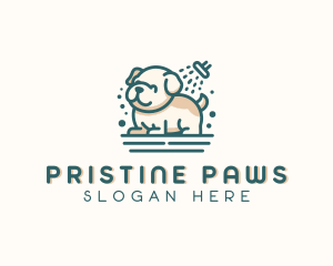 Pet Puppy Grooming logo design