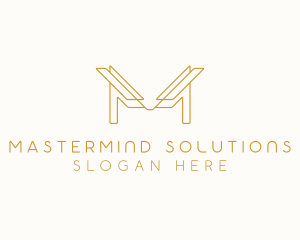 Luxury Firm Letter M logo design