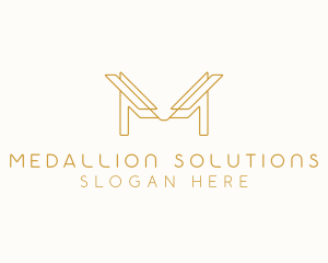 Luxury Firm Letter M logo design