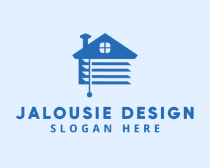 Jalousie Blinds Furnishing logo design