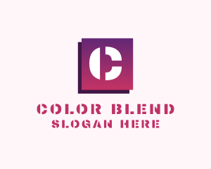 Generic Gradient Stencil  logo design