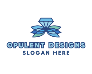 Diamond Plant Jewelry logo design