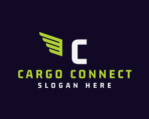 Wings Logistics Cargo Mover logo design