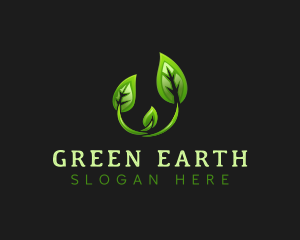 Environmental Nature Leaf logo design