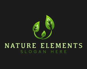 Environmental Nature Leaf logo design