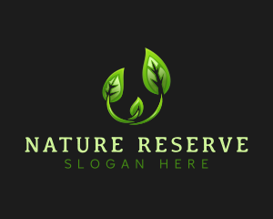 Environmental Nature Leaf logo design