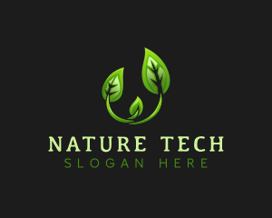 Environmental Nature Leaf logo design