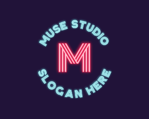 Neon Club Pub Studio logo design