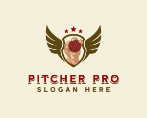 Cricket Sports Bowler logo design