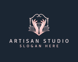 Hand Flower Spa logo design