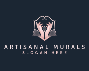 Hand Flower Spa logo design