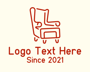 Rolled Armchair Outline logo