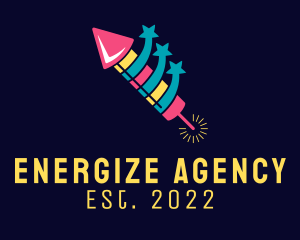 Explosive Rocket Fireworks  logo