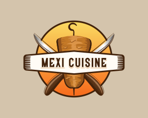 Shawarma Kebab Cuisine logo design