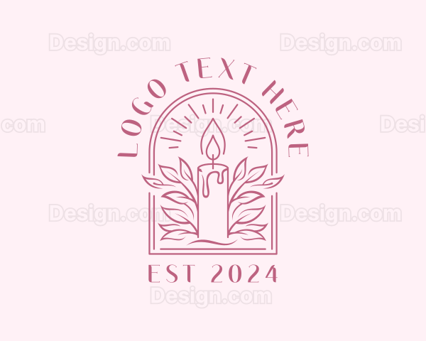 Wellness Spa Candle Logo