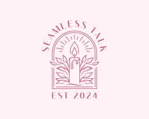 Wellness Spa Candle Logo