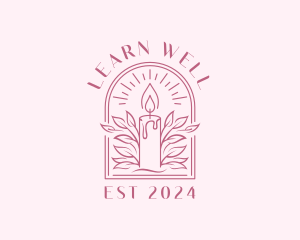 Wellness Spa Candle logo design