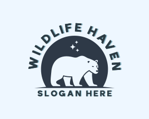 Wildlife Polar Bear logo design